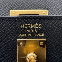 Load image into Gallery viewer, HERMES Kelly Sellier Black Epsom Size 25