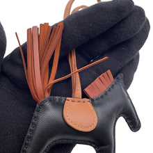 Load image into Gallery viewer, HERMES Rodeo Black/Sienne/Gold Swift Leather Size PM
