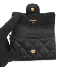 Load image into Gallery viewer, CHANEL Matelasse Classic Card Case BlackAP0214 Caviar Leather
