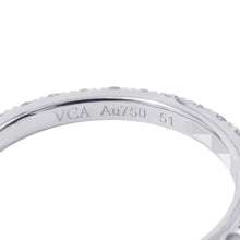 Load image into Gallery viewer, Van Cleef & Arpels Felicite Eternity Ring Size 51/#11VCARP7RG51/VCARP7RG00 18K White Gold