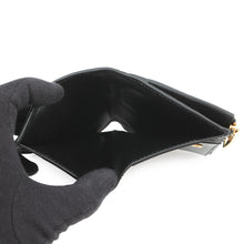 Load image into Gallery viewer, Bottega Veneta Padded Bi-fold Compact Wallet Black Lambskin