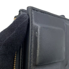 Load image into Gallery viewer, Bottega Veneta Padded Bi-fold Compact Wallet Black Lambskin