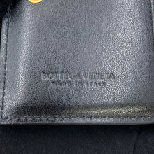 Load image into Gallery viewer, Bottega Veneta Padded Bi-fold Compact Wallet Black Lambskin