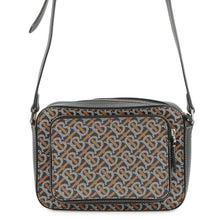 Load image into Gallery viewer, BURBERRY TBMonogram Shoulder Bag Black/Orange/White PVC Leather