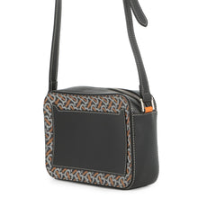 Load image into Gallery viewer, BURBERRY TBMonogram Shoulder Bag Black/Orange/White PVC Leather
