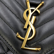 Load image into Gallery viewer, SAINT LAURENT PARIS Envelope Chain Shoulder Back Black600185AACT71000 Lambskin Size Medium