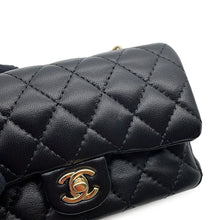 将图像加载到图库查看器中,CHANEL Matelasse Classic Mini Bag Charm BlackAP4760 Lambskin Faux Pearl Rhinestone
