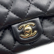 Load image into Gallery viewer, CHANEL Matelasse Classic Mini Bag Charm BlackAP4760 Lambskin Faux Pearl Rhinestone