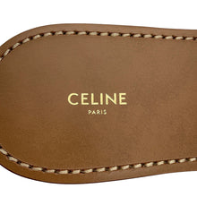 将图像加载到图库查看器中,CELINE Triomphe Mule Sandals Bordeaux/Brown Leather Size 38