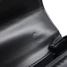 将图像加载到图库查看器中,GUCCI Bamboo 1947 Handbag Black735116 Canvas Rhinestone Leather