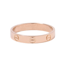 Load image into Gallery viewer, CARTIER Mini Love Ring Size Small/57/#17B4085200 18K Pink Gold