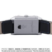 Load image into Gallery viewer, JAEGER-LE COULTRE Reverso Tribute Duo Small Seconds H47mm×W28.3mm Stainless Steel Leather Blue/Silver DialQ3988481