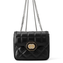 Load image into Gallery viewer, GUCCI Decorated Mini Chain Shoulder Bag Black741457 Leather