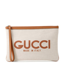 Load image into Gallery viewer, GUCCI Clutch Bag Beige/Brown777165 Canvas Leather