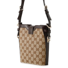 Load image into Gallery viewer, GUCCI Mini bucket bag Beige/Brown782919 GG Canvas Leather
