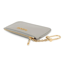 将图像加载到图库查看器中,GUCCI Script Key Ring with Coin Purse Gray790102 0416 Leather