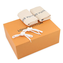 Load image into Gallery viewer, LOUIS VUITTON Rivoli Line Sneakers White/Blue1A5Y0X Leather Size 7