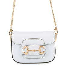 将图像加载到图库查看器中,GUCCI Horsebit 1955 Nanobag White760253 Leather