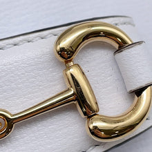 将图像加载到图库查看器中,GUCCI Horsebit 1955 Nanobag White760253 Leather