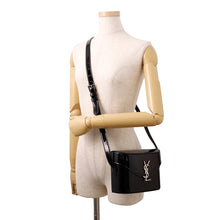 将图像加载到图库查看器中,SAINT LAURENT PARIS June Shoulder Bag Black713700AAAWT1000 Patent Leather