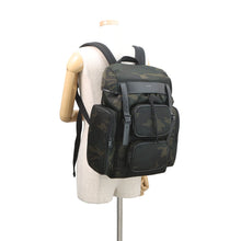 将图像加载到图库查看器中,SAINT LAURENT PARIS HUNT Camouflage Backpack Khaki/Black437110 Nylon Leather