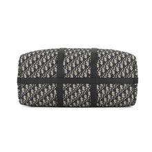Load image into Gallery viewer, Dior Oblique Jacquard Lingot 2-Way Travel Bag Beige/Navy1ADDU115YKY_H27E Canvas Leather Size 50