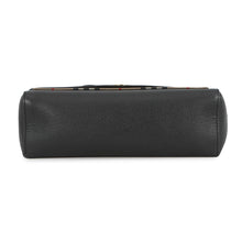 将图像加载到图库查看器中,BURBERRY Nova Check Flap Shoulder Bag Black8021110 Leather Canvas