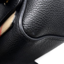 将图像加载到图库查看器中,BURBERRY Nova Check Flap Shoulder Bag Black8021110 Leather Canvas