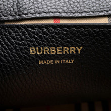 将图像加载到图库查看器中,BURBERRY Nova Check Flap Shoulder Bag Black8021110 Leather Canvas