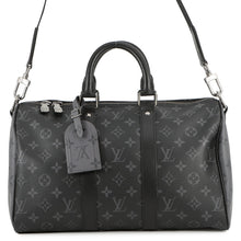 将图像加载到图库查看器中,LOUIS VUITTON Keepall Bandouliere NoirM46655 Monogram Eclipse Monogram Eclipse Reverse Size 35