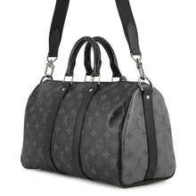 将图像加载到图库查看器中,LOUIS VUITTON Keepall Bandouliere NoirM46655 Monogram Eclipse Monogram Eclipse Reverse Size 35