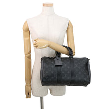 将图像加载到图库查看器中,LOUIS VUITTON Keepall Bandouliere NoirM46655 Monogram Eclipse Monogram Eclipse Reverse Size 35