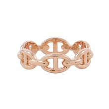 Load image into Gallery viewer, HERMES Chaine d'Ancre Anchene Ring Size PM/54/#14 18K Pink Gold