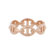 Load image into Gallery viewer, HERMES Chaine d'Ancre Anchene Ring Size PM/54/#14 18K Pink Gold