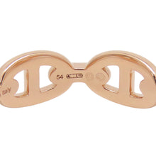 Load image into Gallery viewer, HERMES Chaine d'Ancre Anchene Ring Size PM/54/#14 18K Pink Gold