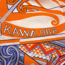 将图像加载到图库查看器中,HERMES Giant Square KAWA ORA Size 140 Orange/Multicolor Cashmere70% Silk30%