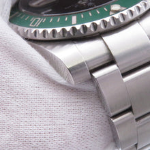 将图像加载到图库查看器中,ROLEX Submariner Date W40mm Stainless Steel Green Dial116610LV