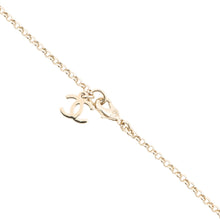 将图像加载到图库查看器中,CHANEL CC Logo Clover Necklace Gold/BlackABF387 Metal Rhinestone