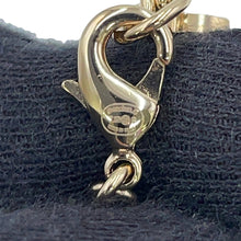 将图像加载到图库查看器中,CHANEL CC Logo Clover Necklace Gold/BlackABF387 Metal Rhinestone