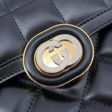 Load image into Gallery viewer, GUCCI Decorated Mini Chain Shoulder Bag Black741457 Leather