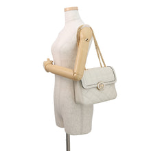 将图像加载到图库查看器中,GUCCI Decorated Chain Shoulder Bag White850524 Leather