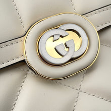 将图像加载到图库查看器中,GUCCI Decorated Chain Shoulder Bag White850524 Leather
