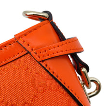 Load image into Gallery viewer, GUCCI Moonside Shoulder Bag Orange786035 GG Canvas Leather Size Mini