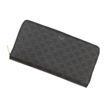 将图像加载到图库查看器中,CELINE Large Zip Wallet Black10B552BQ3.38NO PVC