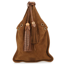 将图像加载到图库查看器中,MIUMIU Handbag Brown5BA295 suede