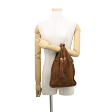 将图像加载到图库查看器中,MIUMIU Handbag Brown5BA295 suede