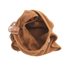 将图像加载到图库查看器中,MIUMIU Handbag Brown5BA295 suede