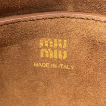 将图像加载到图库查看器中,MIUMIU Handbag Brown5BA295 suede