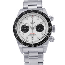 将图像加载到图库查看器中,TUDOR Black Bay Chrono W41mm Stainless Steel White DialM79360N-0012