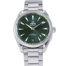 将图像加载到图库查看器中,OMEGA Seamaster Aqua Terra 150M W41mm Stainless Steel Green Dial220.10.41.21.10.001